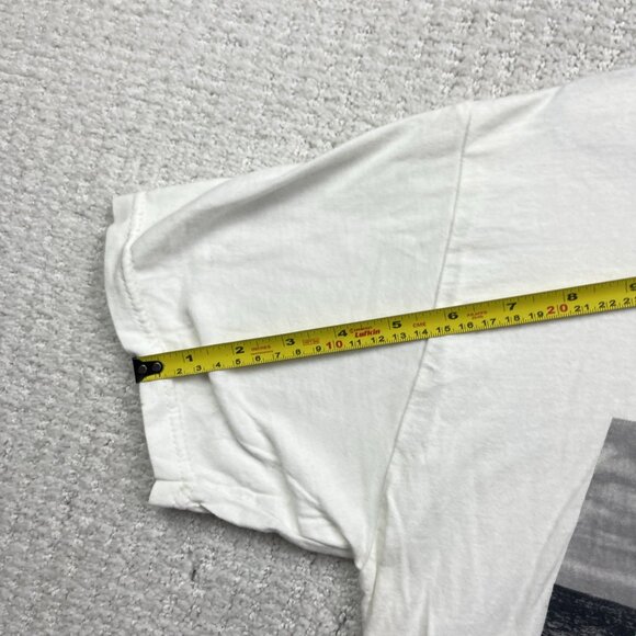 Y2K Oneill Shirt Men's S White Short Sleeve Surf Beach Graphic Tee Abstract - Picture 9 of 14